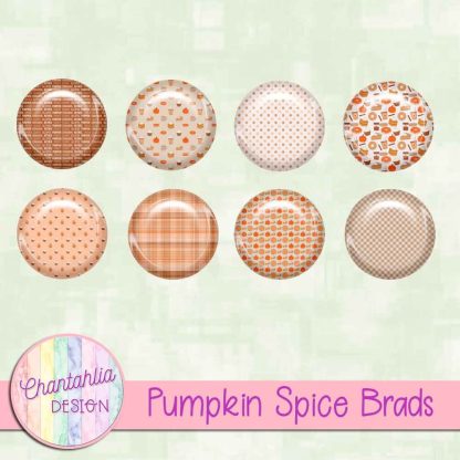 Free brads in a Pumpkin Spice theme