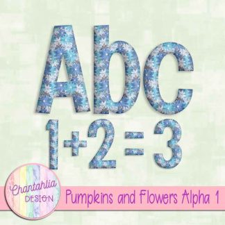 Free alpha in a Pumpkins and Flowers theme