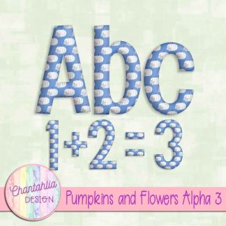 Free alpha in a Pumpkins and Flowers theme