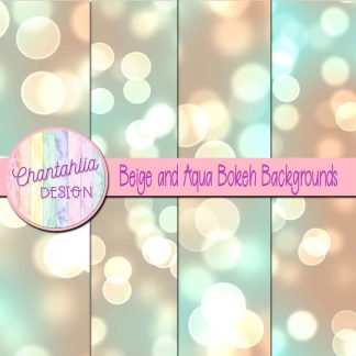 Free beige and aqua bokeh backgrounds