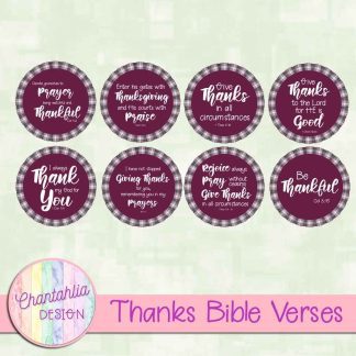 Free Bible verses in a Thanks theme