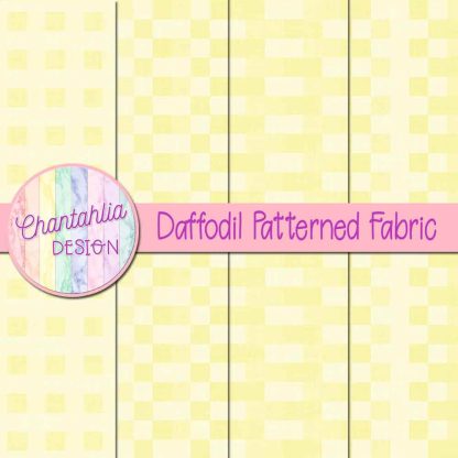 Free daffodil patterned fabric backgrounds