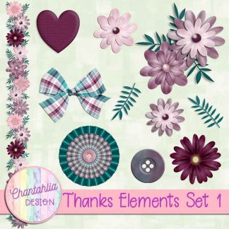 Free elements set in a Thanks theme