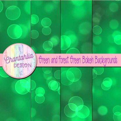 Free green and forest green bokeh backgrounds