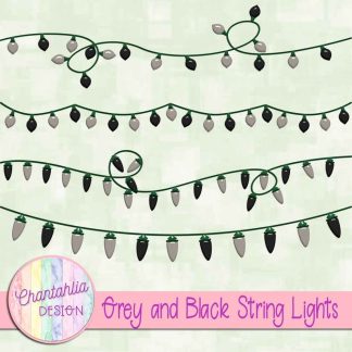 Free grey and black string lights