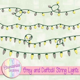Free grey and daffodil string lights
