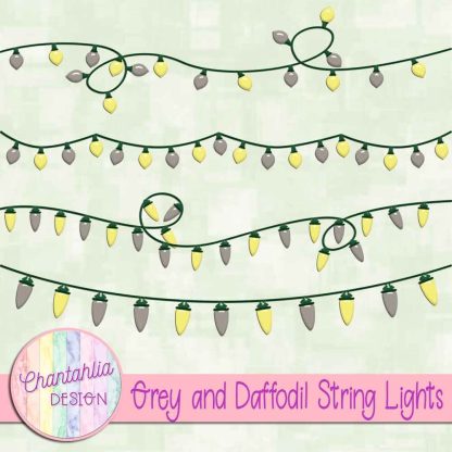 Free grey and daffodil string lights