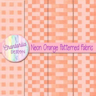 Free neon orange patterned fabric backgrounds