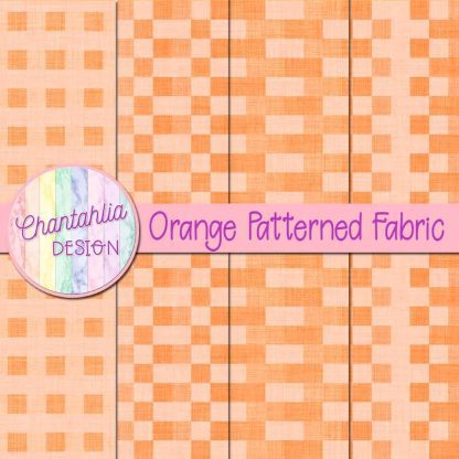 Free orange patterned fabric backgrounds