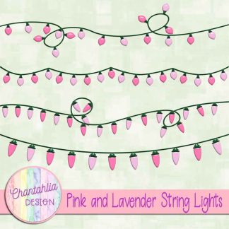 Free pink and lavender string lights