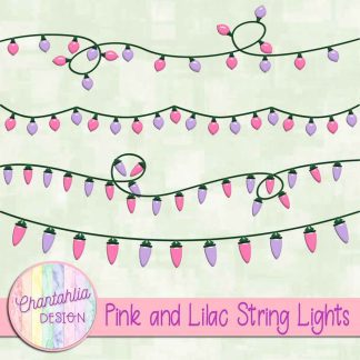 Free pink and lilac string lights