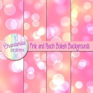 Free pink and peach bokeh backgrounds