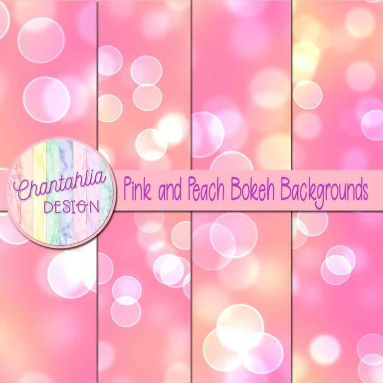 Pink And Peach Bokeh Backgrounds