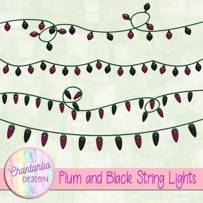 Free plum and black string lights