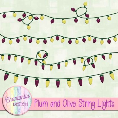 Free plum and olive string lights