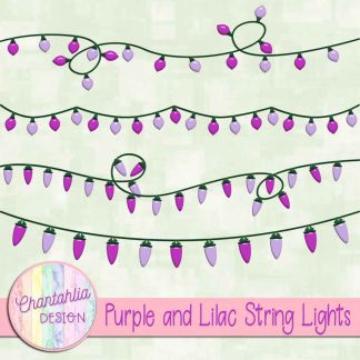 Free purple and lilac string lights