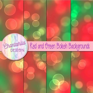 Free red and green bokeh backgrounds