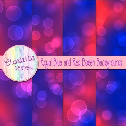 Free royal blue and red bokeh backgrounds