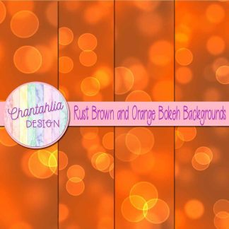 Free rust brown and orange bokeh backgrounds