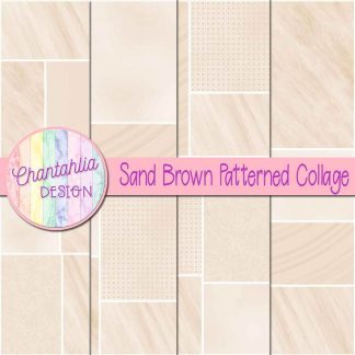 Free sand brown patterned collage digital papers