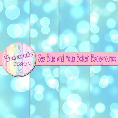 Free sea blue and aqua bokeh backgrounds