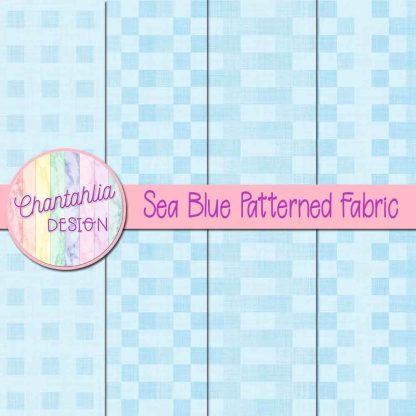 Free sea blue patterned fabric backgrounds