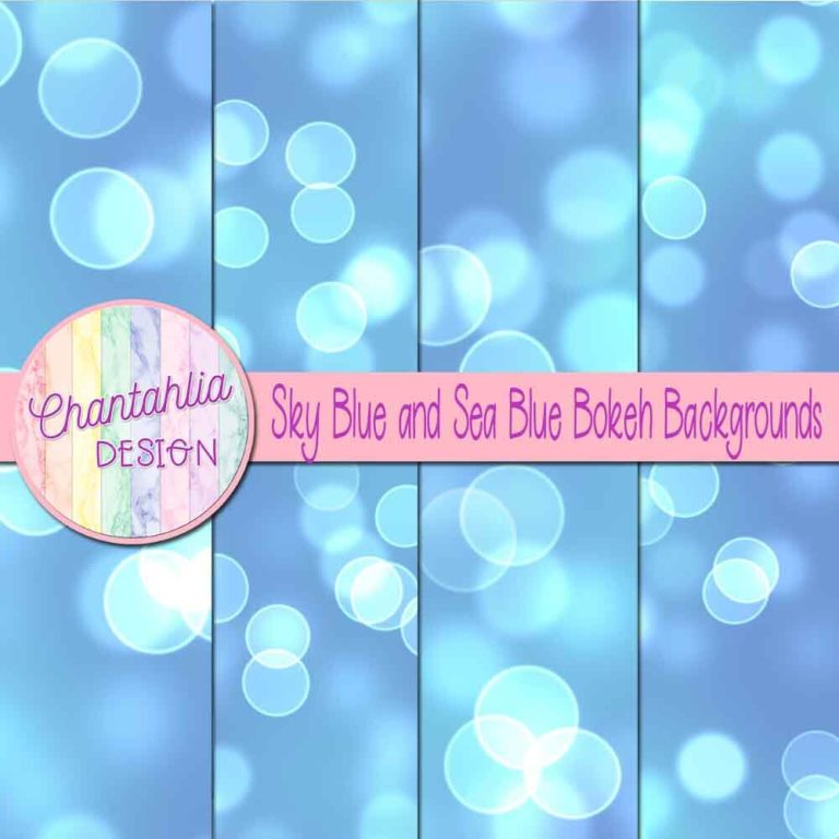 Sky Blue And Sea Blue Bokeh Backgrounds 6659