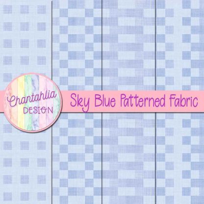 Free sky blue patterned fabric backgrounds