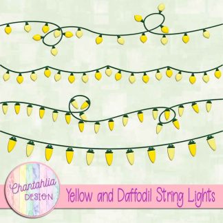 Free yellow and daffodil string lights