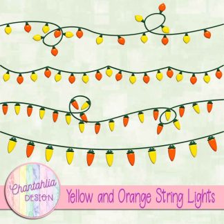 Free yellow and orange string lights