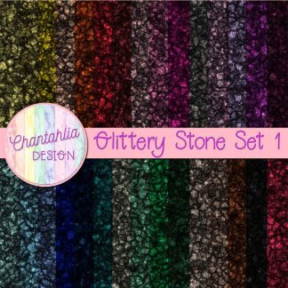 Free glittery stone digital papers