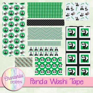 Free washi tape in a Panda theme