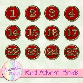 Free red advent brads
