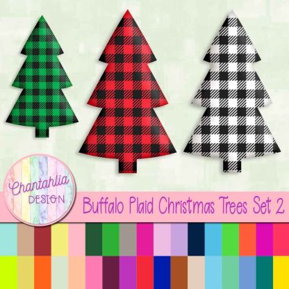 Free buffalo plaid deer design elements