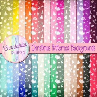 free digital papers featuring a Christmas pattern