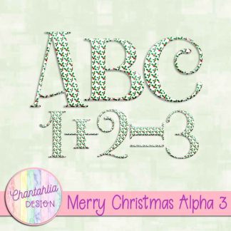 Free alpha in a Merry Christmas theme
