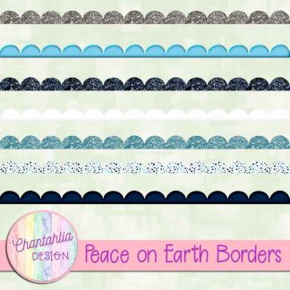 Free borders in a Peace on Earth theme.
