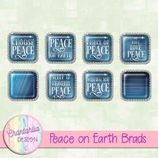 Free brads in a Peace on Earth theme