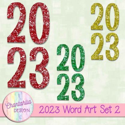 Free 2023 word art design elements