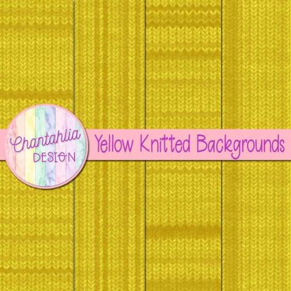 Yellow Knitted Backgrounds