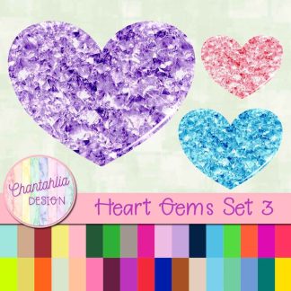 Free heart gem embellishments in 36 colours