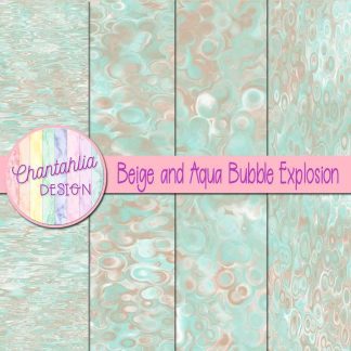 Free beige and aqua bubble explosion backgrounds
