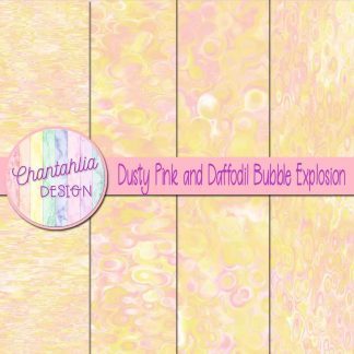 Free dusty pink and daffodil bubble explosion backgrounds