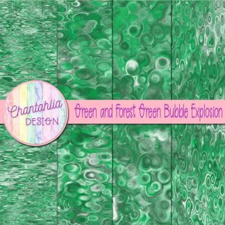 Free green and forest green bubble explosion backgrounds