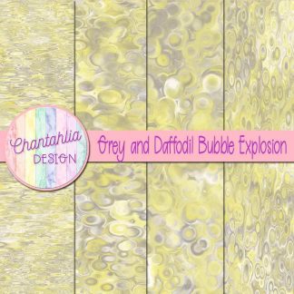 Free grey and daffodil bubble explosion backgrounds
