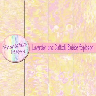 Free lavender and daffodil bubble explosion backgrounds