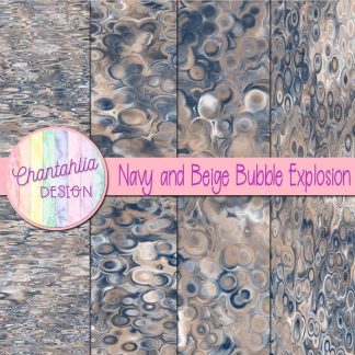 Free navy and beige bubble explosion backgrounds