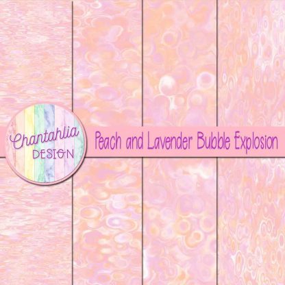 Free peach and lavender bubble explosion backgrounds