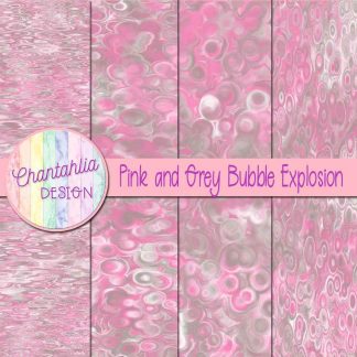 Free pink and grey bubble explosion backgrounds