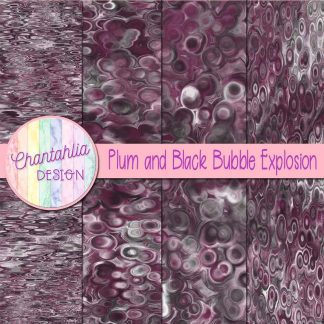 Free plum and black bubble explosion backgrounds